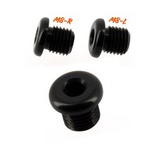 HS MOTO ZÁSLEPKA OTVORU PRE SPÄTNÉ ZRKADLO M8-R / M8-L ČIERNA