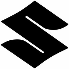 QUATTROERRE NÁLEPKA 3D LOGO SUZUKI ČIERNA