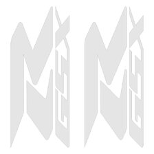 QUATTROERRE NÁLEPKY GSX-R BIELE 2KS