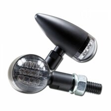 HS MOTO LED SMEROVKY MINI BULLET ČIERNE