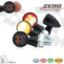 HS MOTO LED SMEROVKY ZERO ČIERNE S KONCOVÝMI SVETLAMI