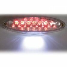 HS MOTO LED BRZDOVÉ SVETLO "MINI" S OSVETLENÍM EČV