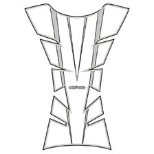 OXFORD NÁLEPKA NA NÁDRŽ SHEER ARROW SIVÁ