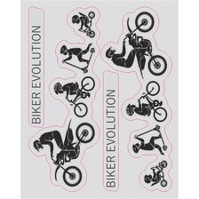 QUATTROERRE NÁLEPKA EVOLUTION BIKER