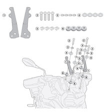 GIVI SADA NA MONTÁŽ PLEXI D5127S/D5127ST/AF5127 BMW F 750 GS (18-23) D5129KIT