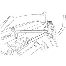 GIVI DRŽIAK KUFRA MONORACK BMW R 850 R (95-02) / R 1100 R (95-01) 635F