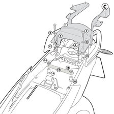 GIVI DRŽIAK KUFRA BMW R 1200 R SR5100M