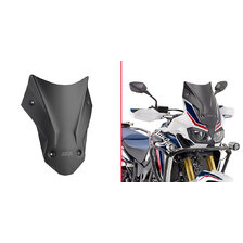 GIVI PLEXI HONDA CRF1000L AFRICA TWIN/AFRICA TWIN ADVENTURE SPORTS D1144BO