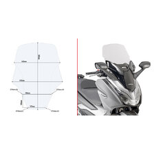 GIVI PLEXI HONDA FORZA 125/300 (19-20) D1166ST
