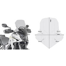 GIVI PLEXI HONDA CB 500 X (19-23) D1171S