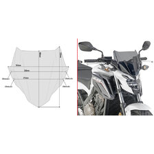 GIVI PLEXI HONDA CB 650F A1159