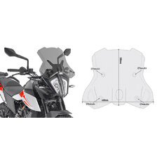 GIVI PLEXI KTM 390 ADVENTURE /790 ADVENTURE/R /890 ADVENTURE 7710D