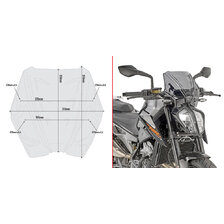 GIVI PLEXI KTM DUKE 790 (18-20) / 890 R (21-23) A7708