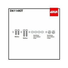 GIVI SADA NA MONTÁŽ PLEXI 6114DT KYMCO AGILITY 300 R16 (19-23) D6114KIT