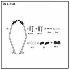 GIVI SADA NA MONTÁŽ PLEXI 6115DT KYMCO X-TOWN 125-300 CITY (20-23) D6115KIT