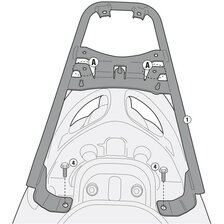 GIVI DRŽIAK KUFRA YAMAHA D'ELIGHT/MBK FLIPPER 114 SR2114
