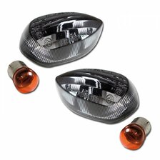 HS MOTO ZATMAVENÉ KRYTKY SMEROVIEK  YAMAHA 12V/10W , 2KS