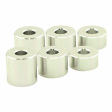 HS MOTO UNIVERZÁLNA SADA DIŠTANČNÝCH VALČEKOV 6 KS MATNÁ STRIEBORNÁ