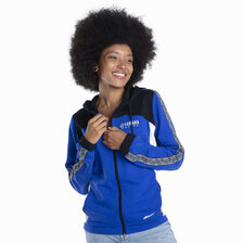 YAMAHA DÁMSKA MIKINA NA ZIPS S KAPUCŇOU PADDOCK BLUE