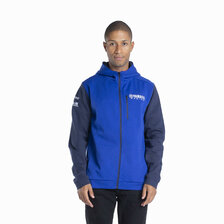 YAMAHA PÁNSKA MIKINA NA ZIPS S KAPUCŇOU PADDOCK BLUE
