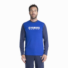 YAMAHA PÁNSKE TRIČKO S DLHÝMI RUKÁVMI PADDOCK BLUE