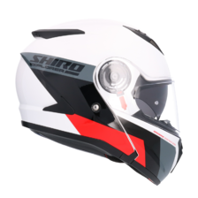 SHIRO PRILBA EXPLORER MAVERICK BIELO-ČERVENÁ