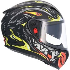 SHIRO PRILBA SH-605 RAPAZ MATT BLACK FLUO