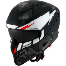 SUOMY PRILBA ARMOR HI VOLT MATNÁ ČIERNA / BIELA