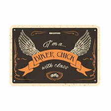 OXFORD PLAKETA BIKER CHICK WITH CLASS