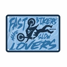 OXFORD PLAKETA FAST BIKERS MAKE SLOW LOVERS