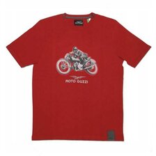 PVGA MOTO GUZZI TRIČKO GARAGE ČERVENÉ M