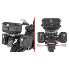 GIVI BOČNÉ NOSIČE PL ONE-FIT MONOKEY CF MOTO 800/1000 MT-X (25-26) PLO9230MK