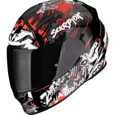 SCORPION PRILBA EXO-491 SPECTOR BLACK-RED