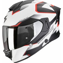 SCORPION EXO-530 AIR CLIP WHITE MATT-BLACK-RED