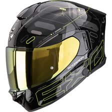 SCORPION EXO-530 AIR FOND BLACK-NEON YELLOW