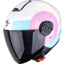SCORPION PRILBA EXO-CITY II SHEER WHITE-PINK-LIGHT BLUE