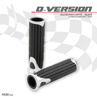 HS MOTO GUMOVÉ GRIPY D-VERSION STRIEBORNÉ 22 MM