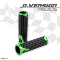 HS MOTO GUMOVÉ GRIPY D-VERSION ZELENÉ 22 MM