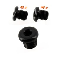 HS MOTO ZÁSLEPKA OTVORU PRE SPÄTNÉ ZRKADLO 2 X M8-R ČIERNA