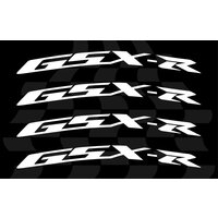 QUATTROERRE NÁLEPKA GSX-R NA KOLESO BIELA (D)