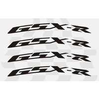 QUATTROERRE NÁLEPKA GSX-R NA KOLESO ČIERNA (D)
