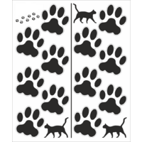 QUATTROERRE NÁLEPKA LABKY A MAČKY