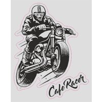 QUATTROERRE 3D NÁLEPKA MOTO CAFE RACER