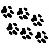 QUATTROERRE NÁLEPKA OTLAČKY LABKY ČIERNY