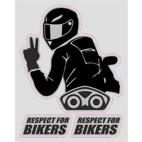 QUATTROERRE NÁLEPKA RESPECT FOR BIKERS
