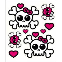 QUATTROERRE NÁLEPKA SRDIEČKA A LEBKY