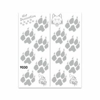 QUATTROERRE NÁLEPKA STOPY VLKA ŠEDÁ