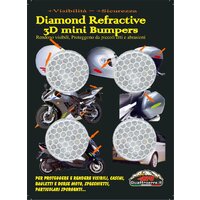 QUATTROERRE REFLEXNÉ NÁLEPKY BIELE KRUHY