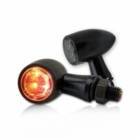 HS MOTO LED SMEROVKY JACK ČIERNE S KONCOVÝMI SVETLAMI