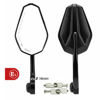 HS MOTO KONCOVÉ SPÄTNÉ ZRKADLÁ SOLID 1